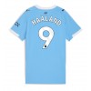 Damen Fußballbekleidung Manchester City Erling Haaland #9 Heimtrikot 2025-26 Kurzarm